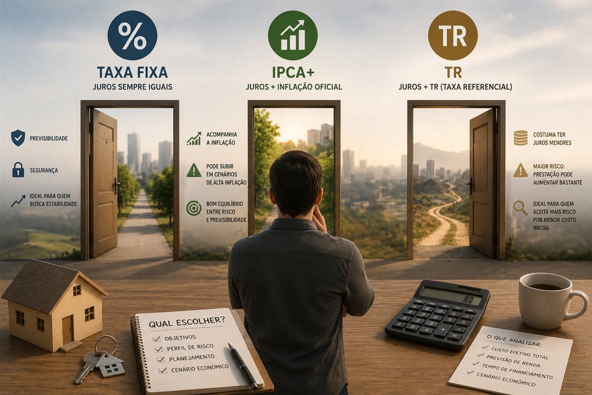 Taxa Fixa, IPCA+ ou TR: Qual Indexador Escolher no Financiamento Imobiliário?