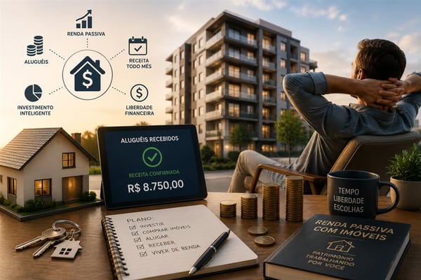Renda passiva com imóvel: quanto você precisa para viver de aluguel