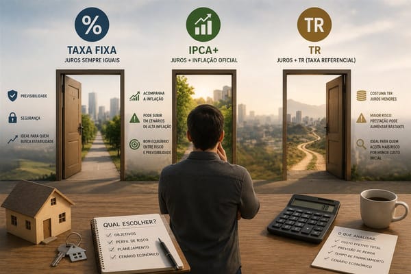 Taxa Fixa, IPCA+ ou TR: Qual Indexador Escolher no Financiamento Imobiliário?